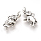 Tibetan Style Alloy Pendants, Elephant, Cadmium Free & Lead Free, Antique Silver, 13x23x5mm, Hole: 2mm