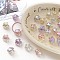 Transparent Acrylic Beads, Star, AB Color Plated, with Glitter Powder, Mixed Color, 21.3x15.8mm, Hole: 4.2mm, about 142pcs/500g