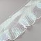 Gradient Color Organza Pleated Ribbon, Garment Accessories, Clear AB, 6~6-1/8 inch(153~155mm)