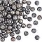 Natural Pyrite Beads Strands, Round, 8mm, Hole: 1mm, about 25pcs/strand, 8 inch, 3 strands