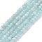 Natural Amazonite Beads Strands, Faceted, Rondelle, 3x2mm, Hole: 0.3mm, about 188pcs/strand, 15.55 inch(39.5cm)