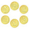 CRASPIRE 144Pcs Gold Foil Embossed Stickers 2 Inch Trophy Self Adhesive Certificate Sealing Stickers with Serrated Edge for Envelopes Diplomas Awards Certification Graduation Notary Corporate Seals