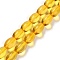 Natural Amber Beads Strands, Oval, 8x5mm, Hole: 0.6mm, about 51pcs/strand, 15.94 inch(40.5cm)