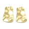 Rack Plating Eco-Friendly Brass Pendants, Cadmium Free & Lead Free, Textured Trapezoid Charm, Real 18K Gold Plated, 23x14.5x2.5mm, Hole: 1.2mm