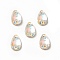 Teardrop Shape Sew on Rhinestone, K5 Glass Rhinestone, 2-Hole Link, Plated Flat Back, Sewing Craft Decoration, Light Crystal AB, 12x7x4mm, Hole: 0.8mm