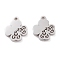Non-Tarnish 304 Stainless Steel Charms, Laser Cut, Clover, Stainless Steel Color, 13x11x1.5mm, Hole: 1.4mm