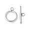 304 Stainless Steel Toggle Clasps, Stainless Steel Color, 17.5x14x2mm, Hole: 2.3mm; bar: 21x5.5x2mm