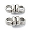 Non-Tarnish 304 Stainless Steel Connector Charms, Bowknot, Stainless Steel Color, 16x7.5mm, Hole: 5x4mm