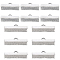 160Pcs 2 Size Alloy Ribbon Ends, Ribbon Buckle Flat Thread Clip, Rectangle, Platinum, 8x20~25mm, Hole: 3~4x1.5mm, 80Pcs/size