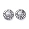 Terahertz Stone Beads, Flower, 16.5x6.5mm, Hole: 1.5mm