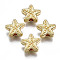 Rack Plating Alloy Beads, Cadmium Free & Lead Free, Starfish, Light Gold, 10x11x5.5mm, Hole: 2mm