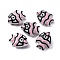 Handmade Lampwork Beads, Fish, Pink, 18x22.5x10.5mm, Hole: 1.2mm