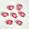 Handmade Lampwork Beads, Fish, Pearl Pink, 14x10mm