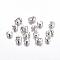 Iron Crimp Beads Covers, Cadmium Free & Lead Free, Silver Color Plated, Size: About 4mm In Diameter, Hole: 1.5~1.8mm