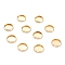 304 Stainless Steel Cabochon Settings, Plain Edge Bezel Cups, Flat Round, Golden, 12x2mm Tray: 10mm