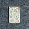 100Pcs Paper Jewelry Display Cards for Earrings Necklaces Display, Rectangle, Flower, 9x6cm