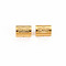 304 Stainless Steel Beads, with Rhinestone, Column with Sun & Star, Real 14K Gold Plated, 8x6mm, Hole: 1.8mm