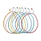 8Pcs 8 Color Glass Seed Beaded Necklaces Set, Stackable Necklaces, Mixed Color, 16.06 inch(40.8cm), 1Pc/color