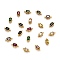 Real 18K Gold Plated Brass Micro Pave Cubic Zirconia Links Connectors, Long-Lasting Plated, Rectangle, Mixed Color, 11.9x5.2x3.5mm, Hole: 1.2mm