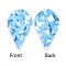 PU Leather Big Pendants, Leaf with Flower Pattern, Colorful, 62x35x2mm, Hole: 1.5mm
