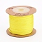 Nylon Cords, String Threads Cords, Round, Yellow, 1.5mm, about 25m/roll