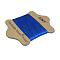 Waxed Nylon Cord, Blue, 0.45mm, about 21.87 yards(20m)/card