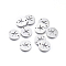 Tarnish Resistant 304 Stainless Steel Links connectors, Laser Cut, Flat Round with Starfish, Stainless Steel Color, 11.5x1mm, Hole: 1.2mm