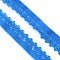 GORGECRAFT 20 Yards Elastic Lace Trim 13mm Wide Stretch Edge Lingerie Edging Trimming Webbing Crocheted Lace Cord Ribbon for Sewing Crafts Garment Embellishments Gift Wrapping Supplies, Royal Blue