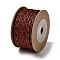 12M 3-Ply Polyester Cotton Cord, FireBrick, 2.5mm, about 13.12 Yards(12m)/Roll