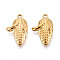 304 Stainless Steel Pendants, Ion Plating(IP), Corn Charm, Real 18K Gold Plated, 23x13.5x4mm, Hole: 1.8mm