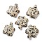Natural Dalmatian Jasper Carved Beads, Turtle, 35~38x28~30x7.5~9mm, Hole: 3.4mm