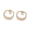 Brass Micro Pave Cubic Zirconia Screw Carabiner Lock Charms, for Necklaces Making, Ring, Clear, Golden, 20.5x25x3mm