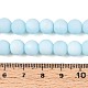 Нити из матовых непрозрачных стеклянных бусин GLAA-T032-P8mm-MBB10-4