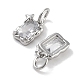 Латунные микро проложить кубического циркония подвески KK-C051-10P-05-2