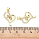 Латунные микро проложить кубического циркония подвески KK-L243-29G-05-3