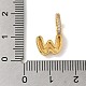 Латунные микро проложить кубического циркония подвески KK-K345-13W-G-3