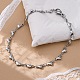 Браслеты из нержавеющей стали 304 с сердечками BJEW-M121-03P-1
