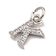 Буквица из латуни с подвесками из кубического циркония KK-Q814-26K-P-2