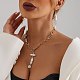 Серьги-подвески из искусственного жемчуга в форме цветка FS-WG12CEA-02-5