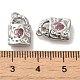 Латунные микро проложить кубического циркония подвески KK-H461-06P-01-3