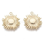 Подвески из латуни солнечное затмение KK-R130-009G-NF