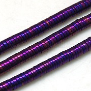 Немагнитные синтетический гематит бисер пряди G-K011-4x1mm-05