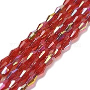 Выпечка окрашенные стеклянные бусины пряди DGLA-D001-01A