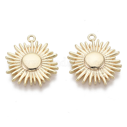 Подвески из латуни солнечное затмение KK-R130-009G-NF-1