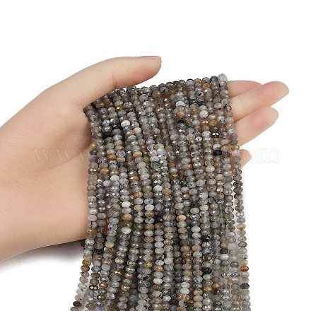 Природные лабрадорита бисер нитей G-RM2025-C41-3x5mm-A-1