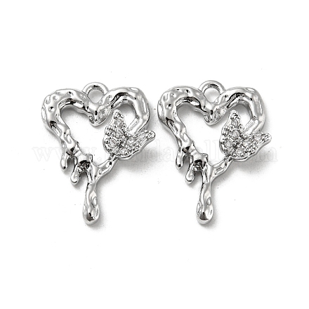 Латунные микро проложить кубического циркония подвески KK-H460-43P-1