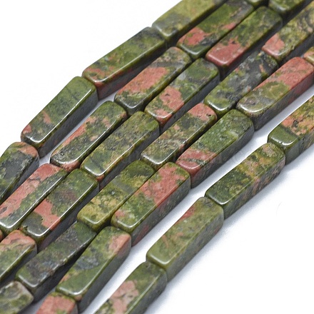 Природные Unakite бисер нитей G-F631-E24-1