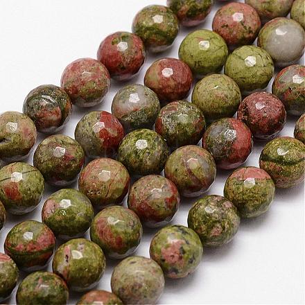 Природные Unakite бисер нитей G-D840-45-6mm-1