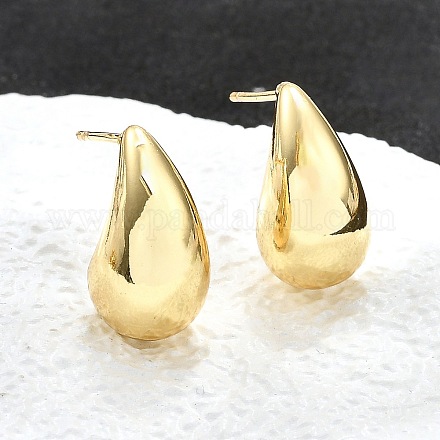 Серьги-кольца из латуни EJEW-H104-18G-1