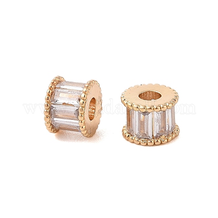 Латунные стеклянные бусины KK-B100-014G-1